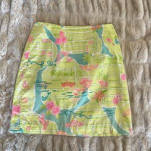 Vintage Lilly Pulitzer Palm Beach Skirt Size 0